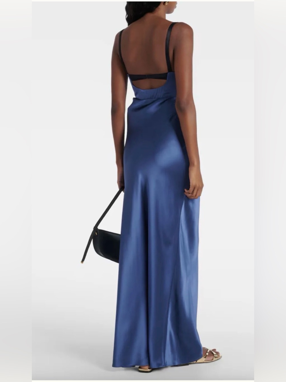 SIR Depeche balconette silk gown - Picture 3 of 9
